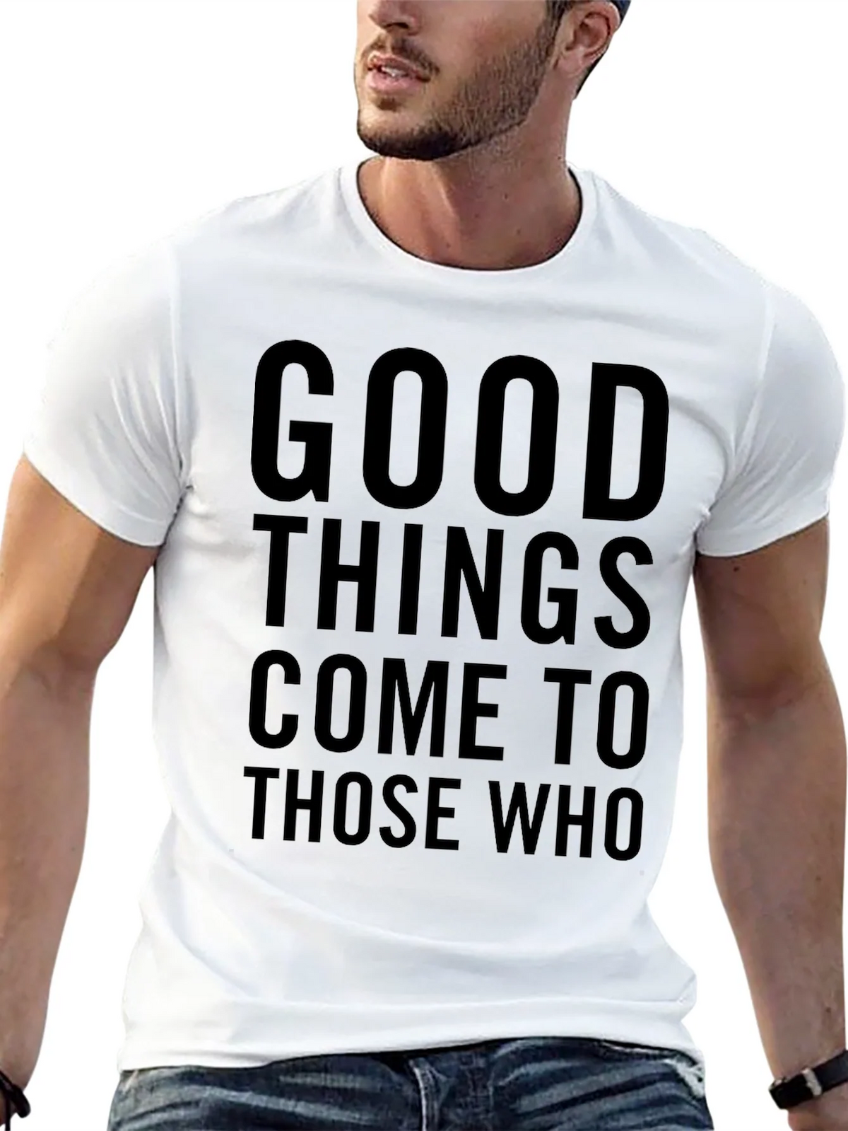Good Things Come to Those Who Graphic Tee - Black product image 12