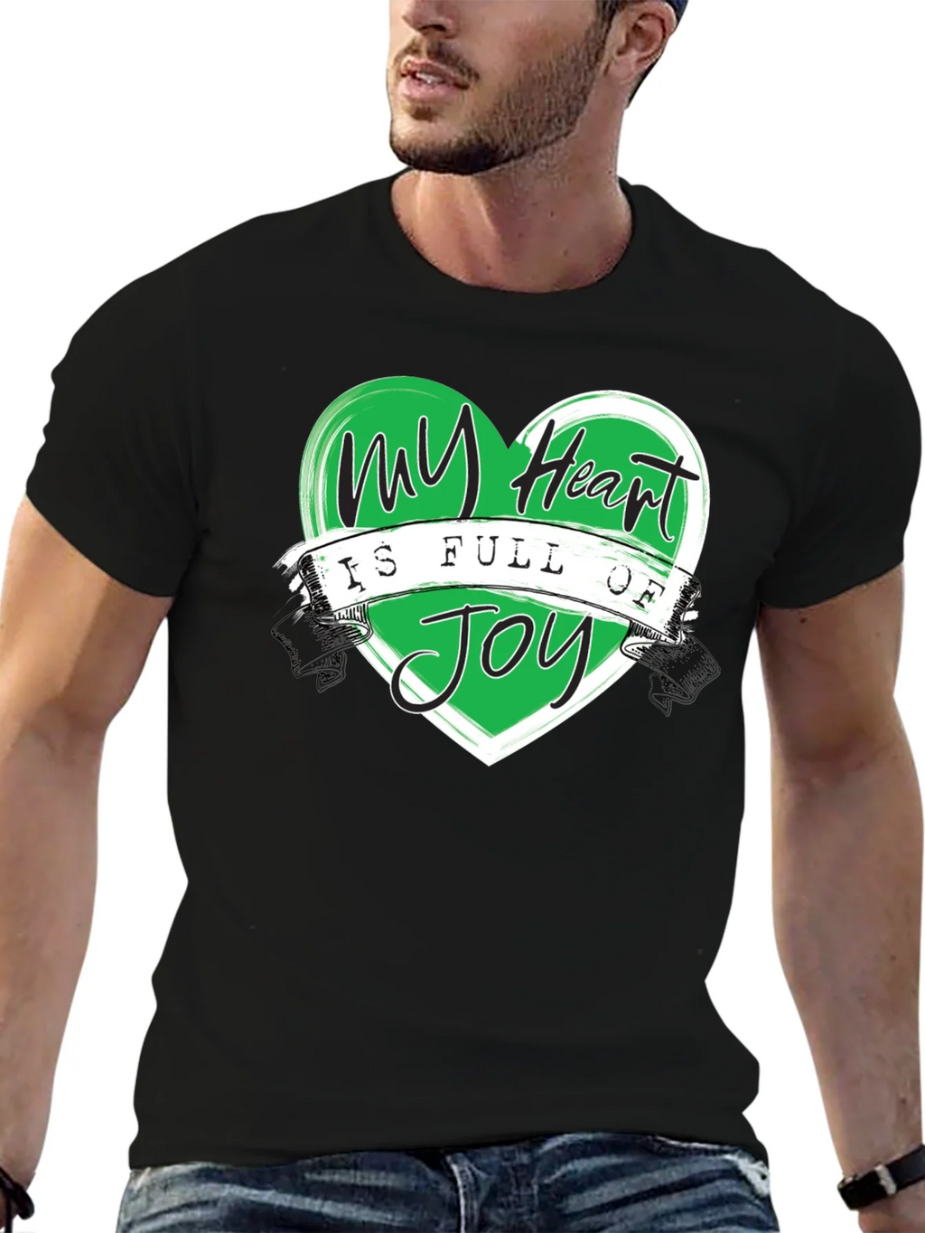 My Heart is Full of Joy Black T-Shirt product image 9