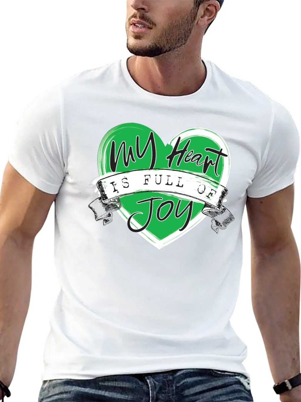 My Heart is Full of Joy Black T-Shirt product image 4