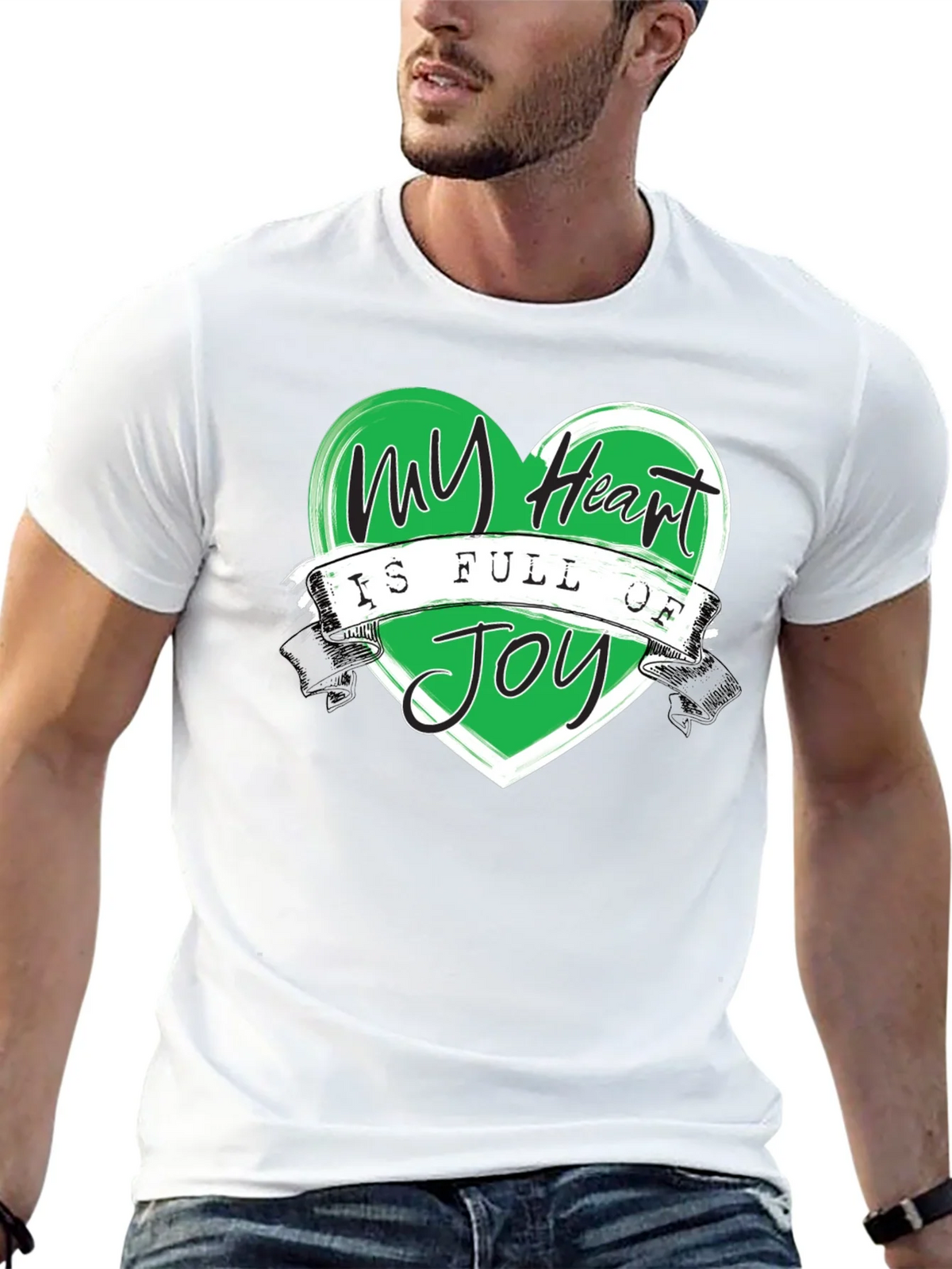 My Heart is Full of Joy Black T-Shirt product image 4