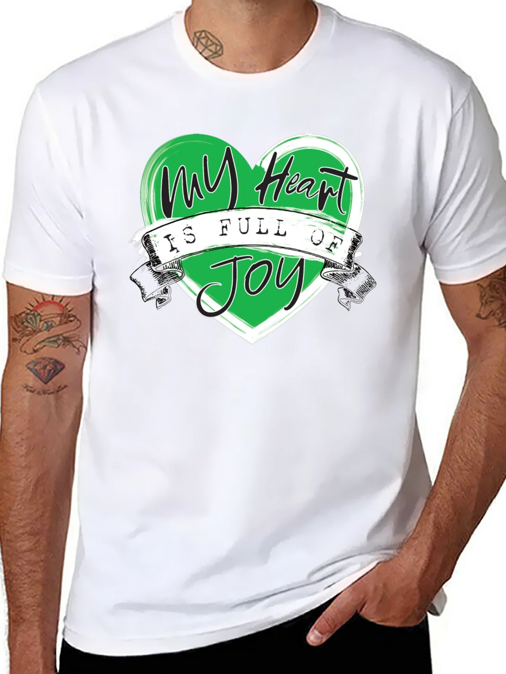 My Heart is Full of Joy Black T-Shirt product image 10