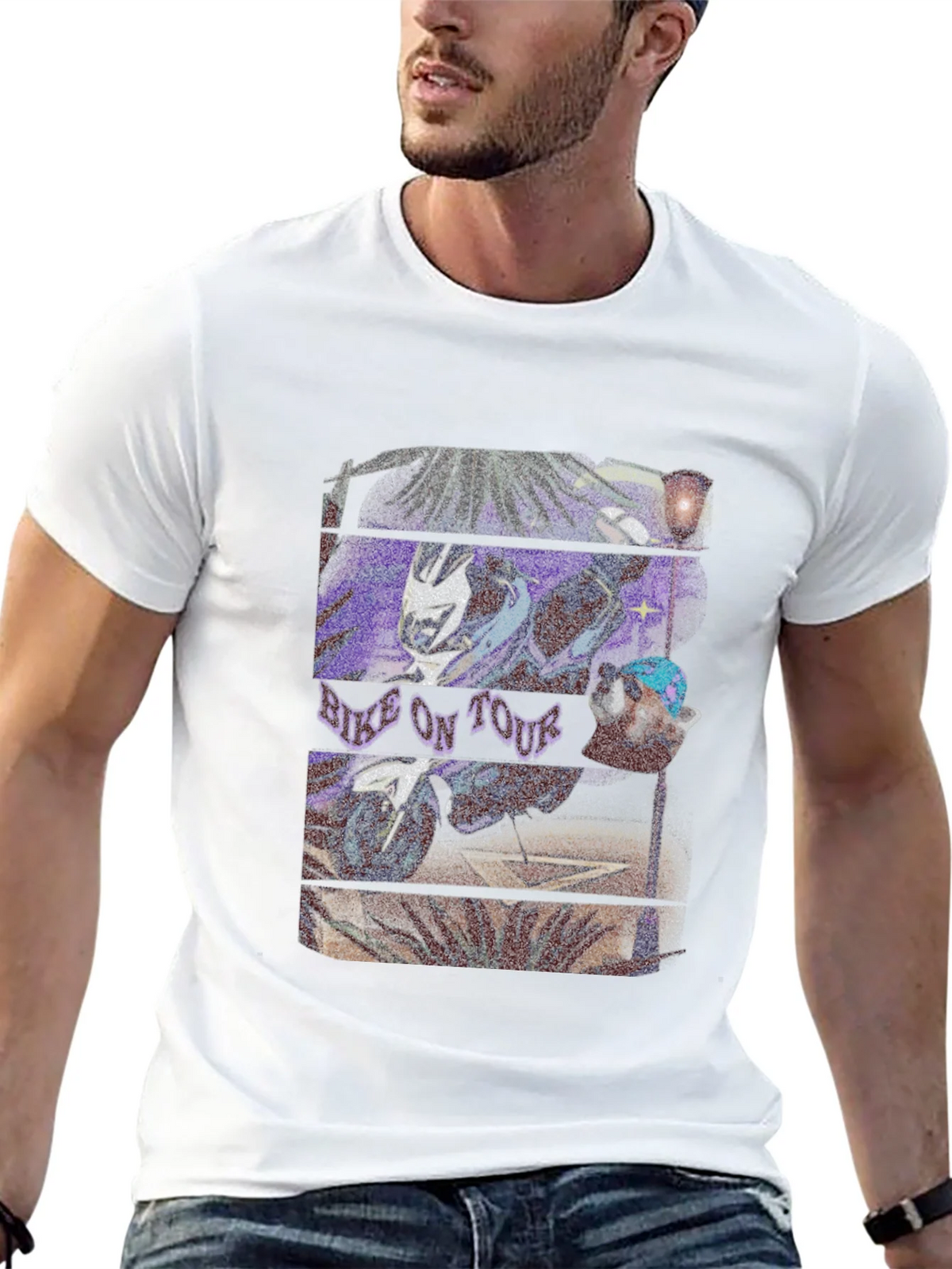 Bike On Tour Graphic T-Shirt product image 4