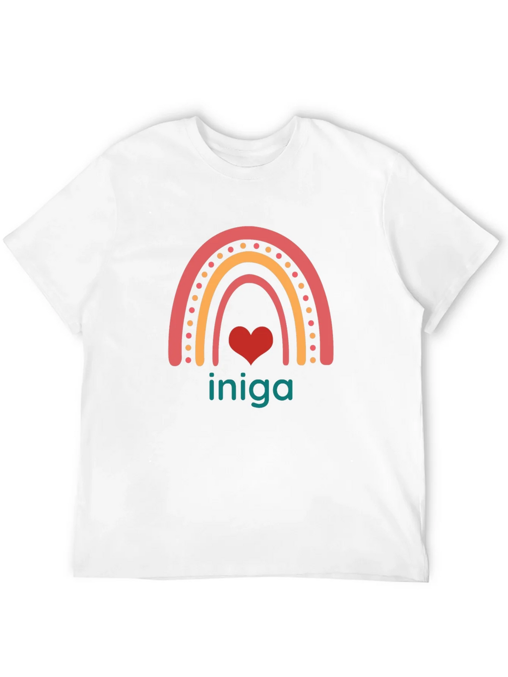 Rainbow Heart Iniga Graphic Tee - Black product image 11