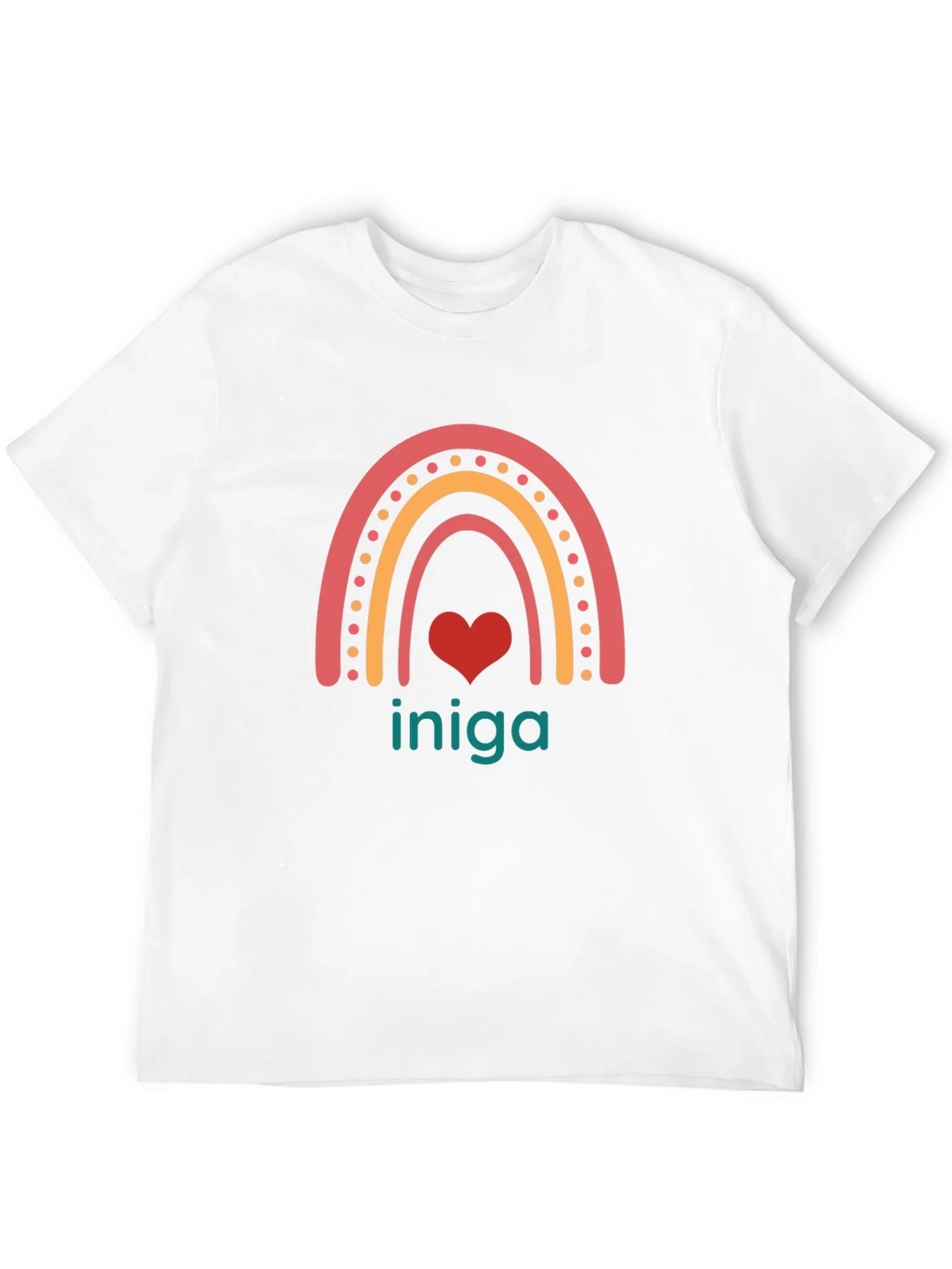 Rainbow Heart Iniga Graphic Tee - Black product image 11