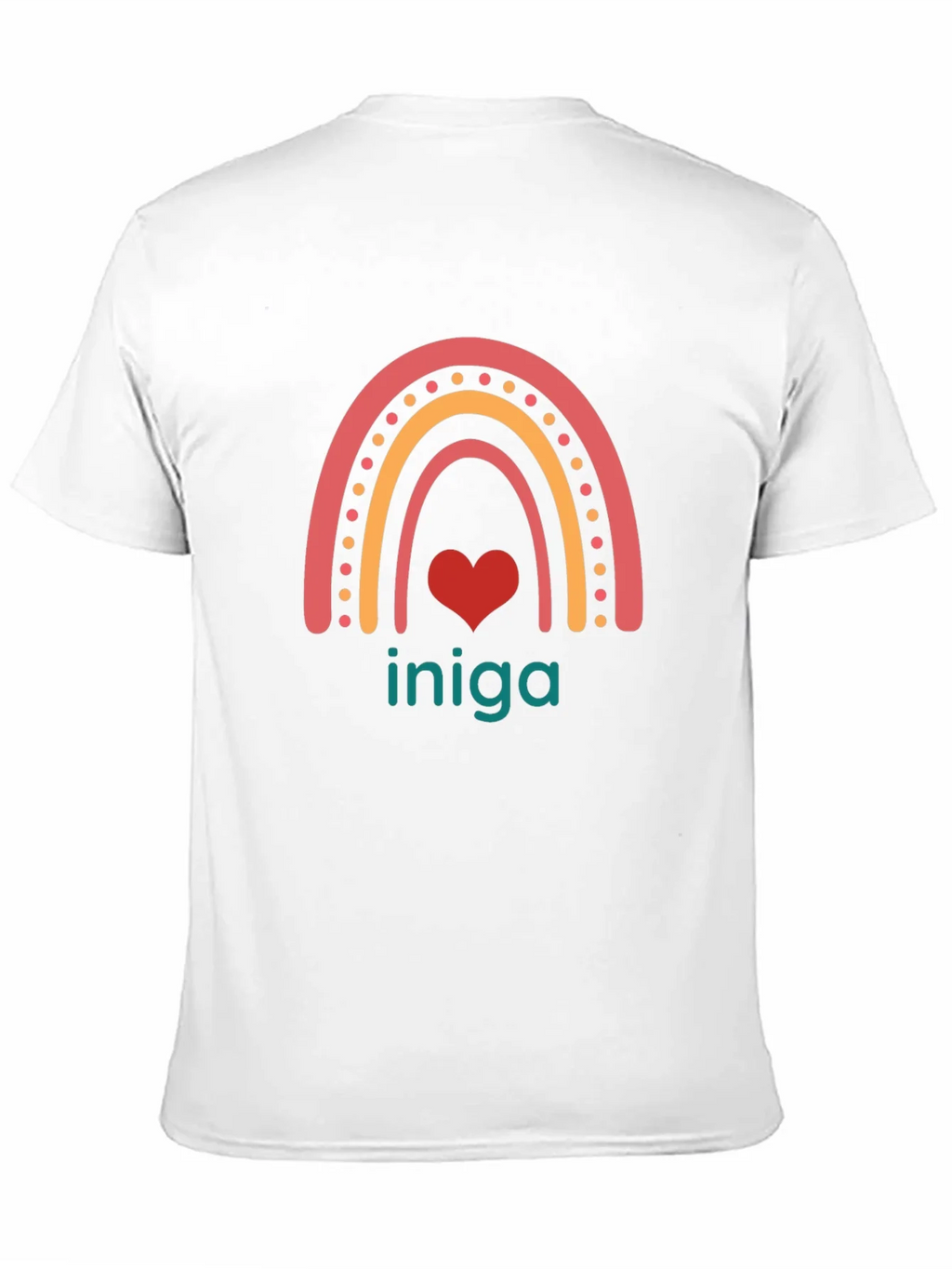 Rainbow Heart Iniga Graphic Tee - Black product image 10