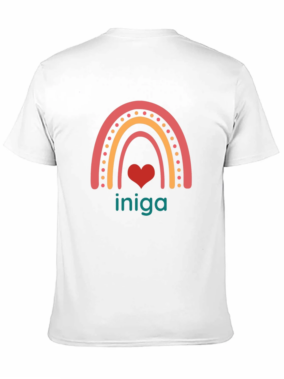 Rainbow Heart Iniga Graphic Tee - Black product image 10
