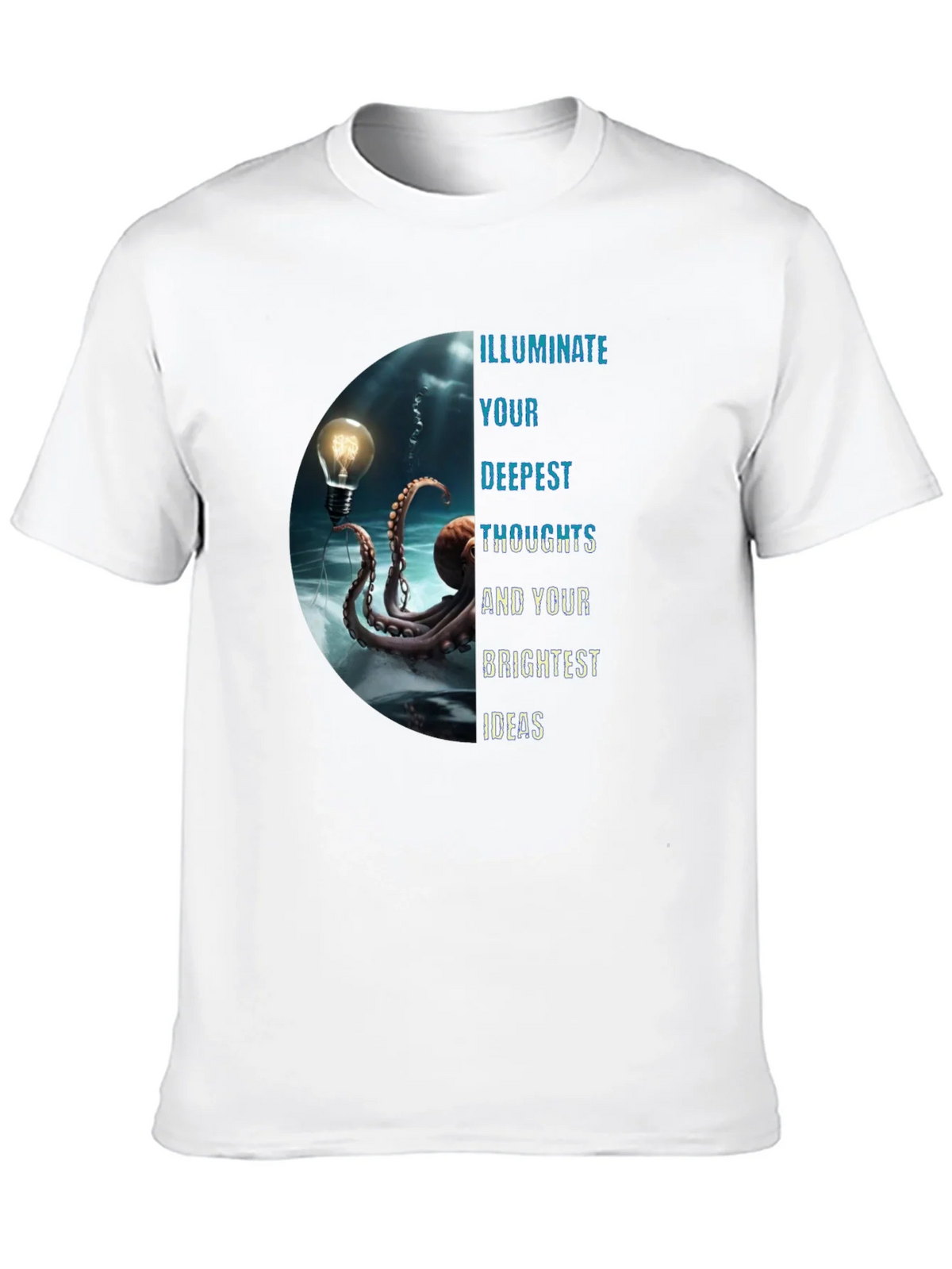 Illuminate Ideas Tee - Octopus Lightbulb Design product image 9