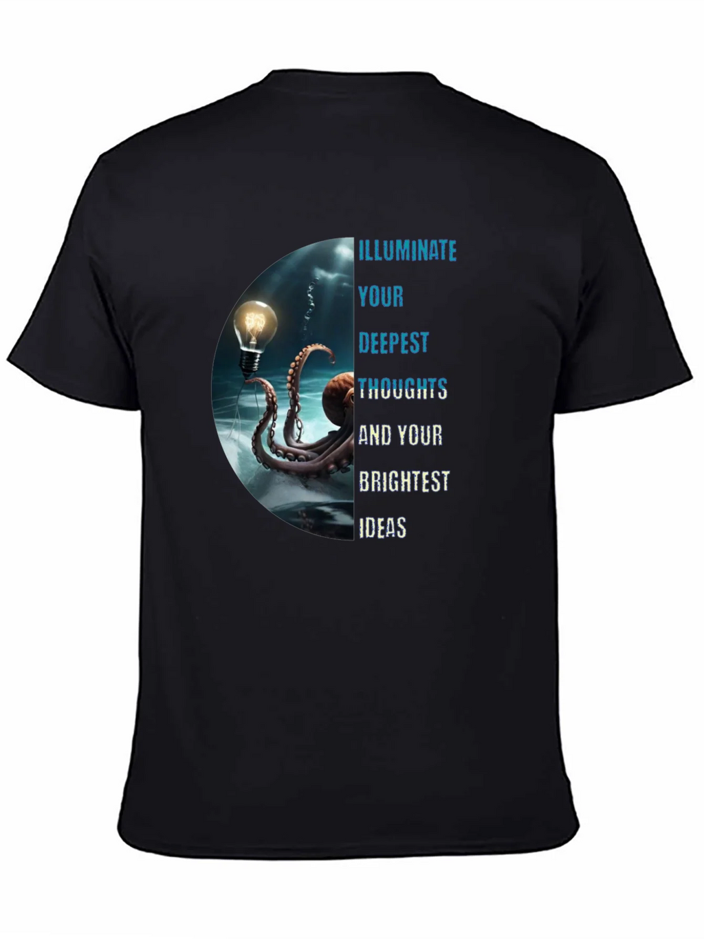Illuminate Ideas Tee - Octopus Lightbulb Design product image 4