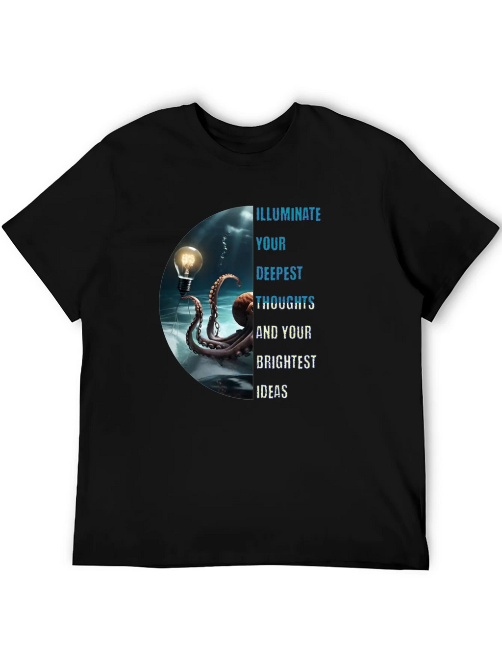 Illuminate Ideas Tee - Octopus Lightbulb Design product image 5