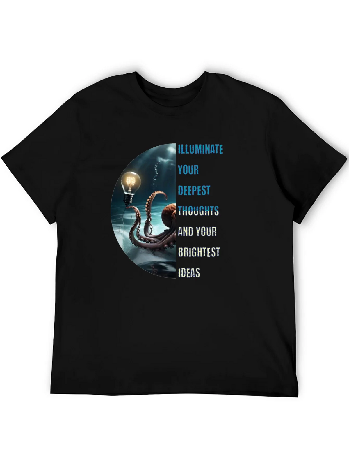 Illuminate Ideas Tee - Octopus Lightbulb Design product image 5