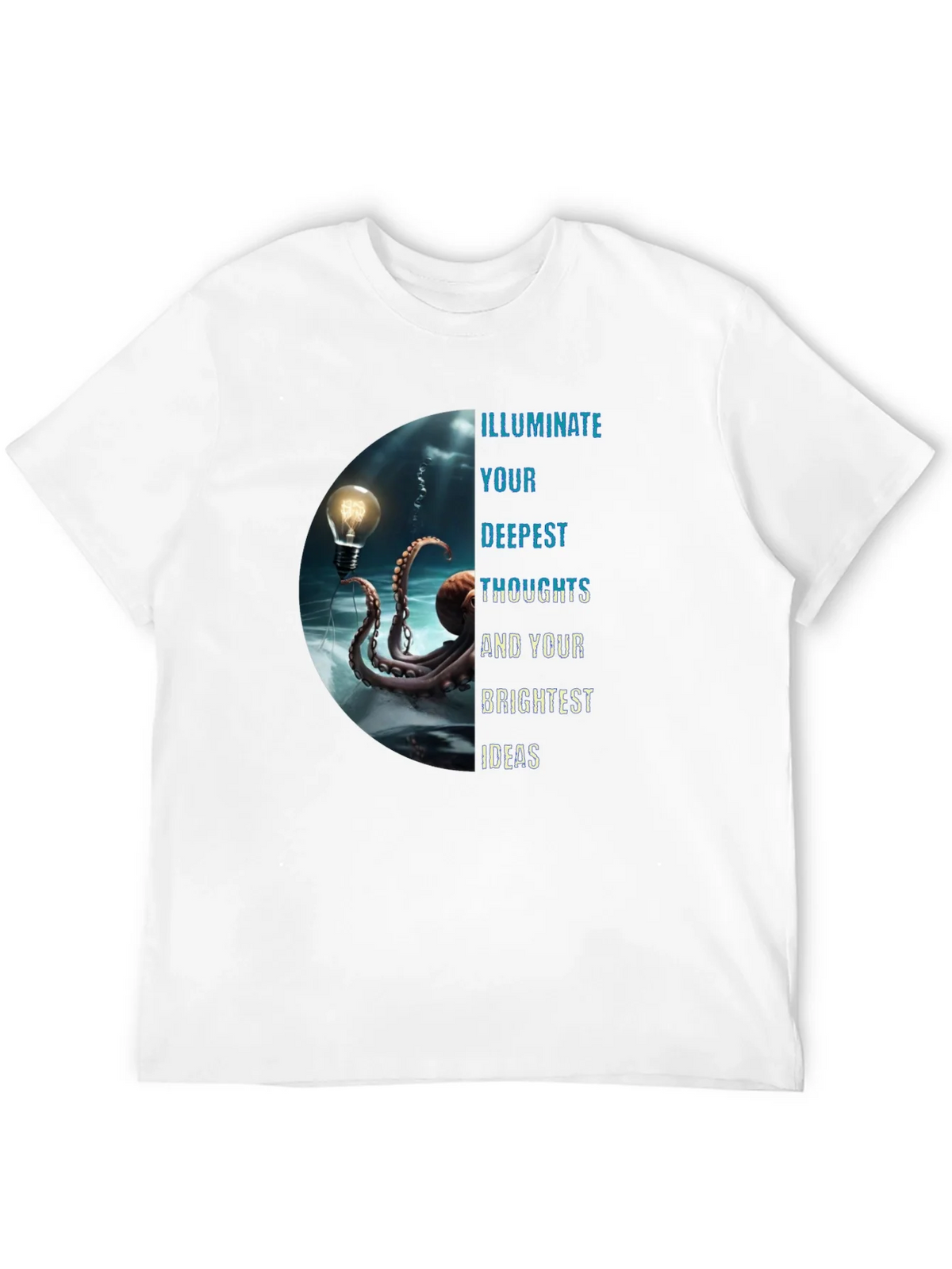 Illuminate Ideas Tee - Octopus Lightbulb Design product image 11