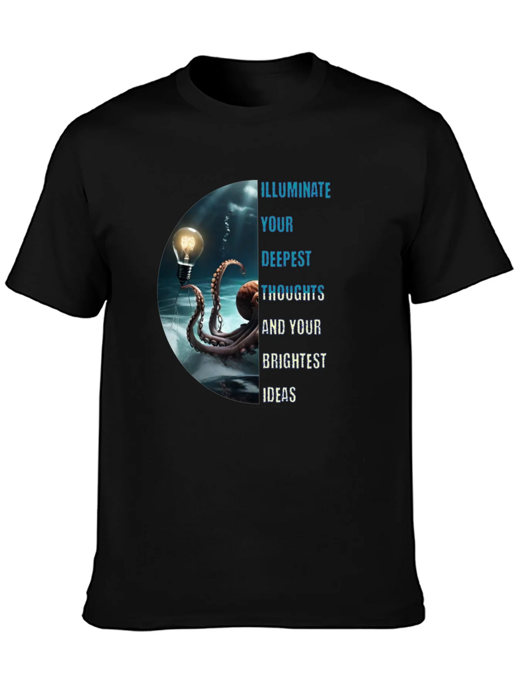 Illuminate Ideas Tee - Octopus Lightbulb Design product image 3