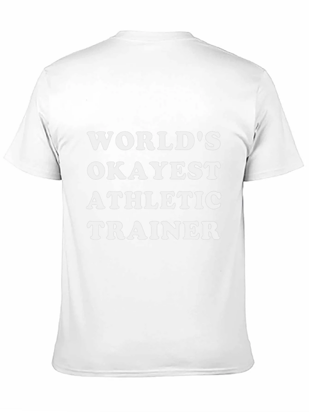 Worlds Okayest Athletic Trainer Black T-Shirt product image 2