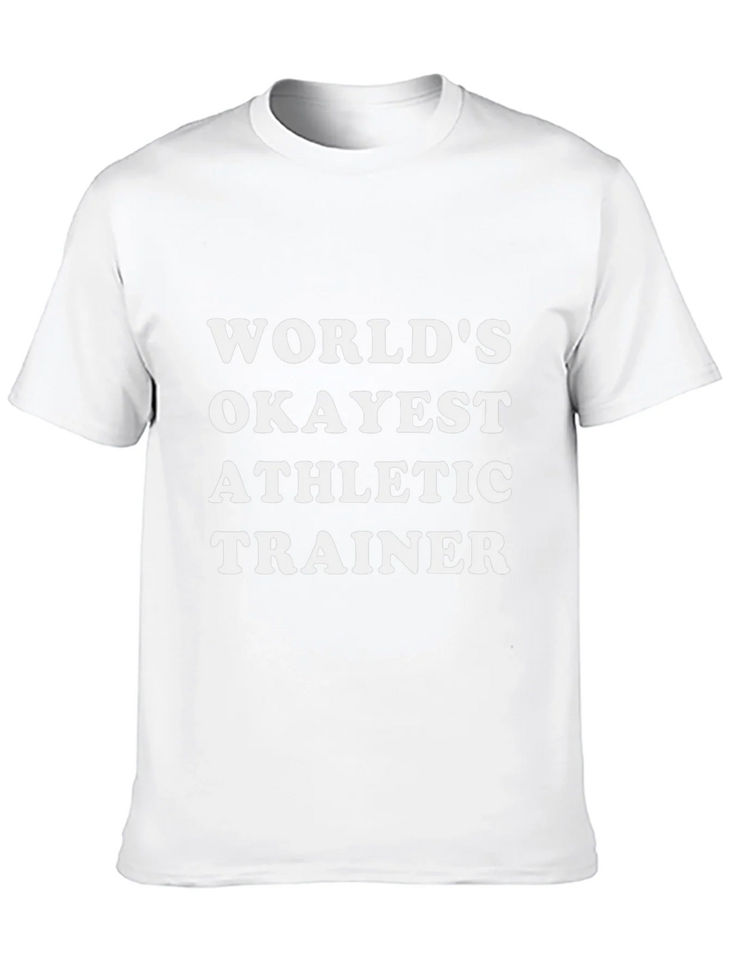 Worlds Okayest Athletic Trainer Black T-Shirt product image 12