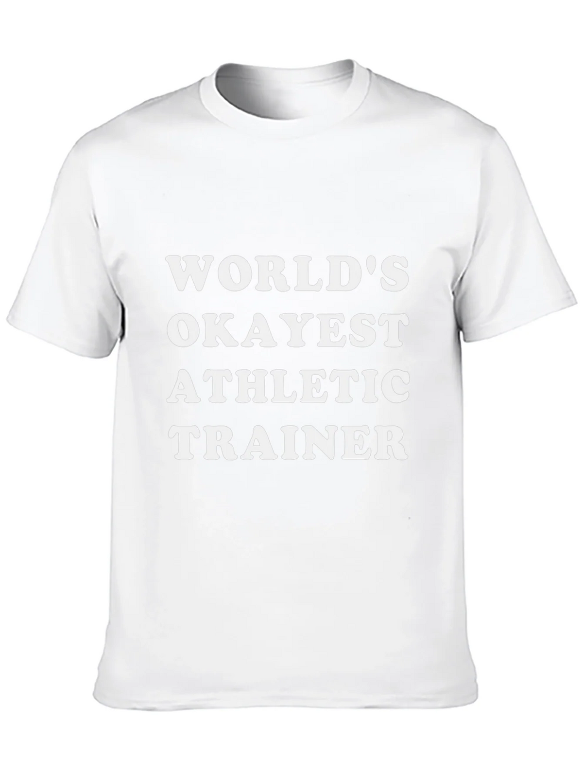 Worlds Okayest Athletic Trainer Black T-Shirt product image 12