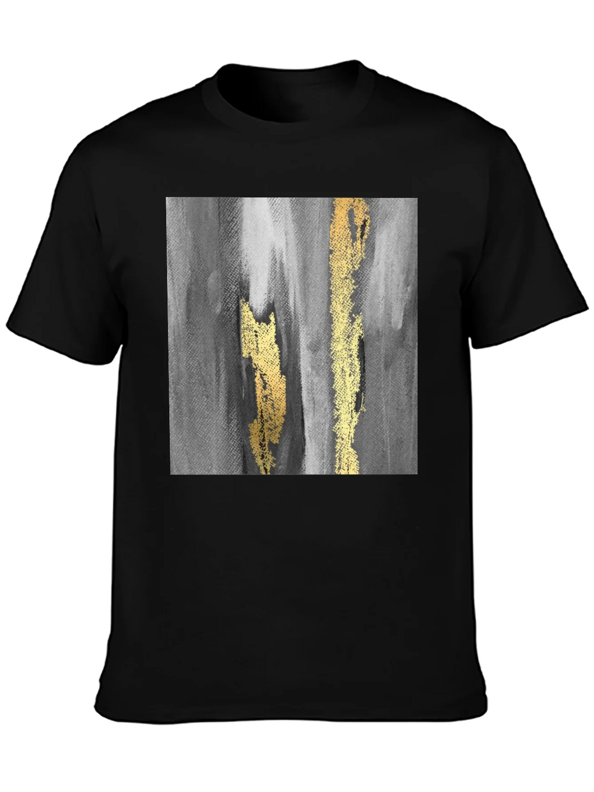 Abstract Art Graphic T-Shirt - Black product image 3