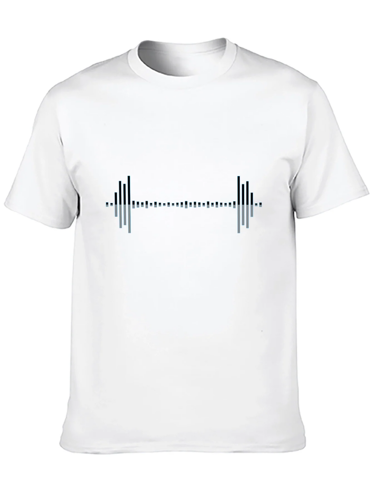 Workout Barbell Graphic Tee - Black Cotton Gym Shirt product image 9