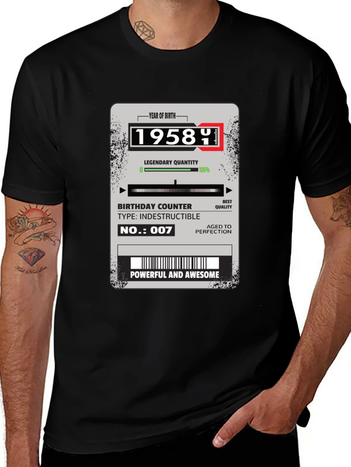 1958 Birthday Year T-Shirt product image 1