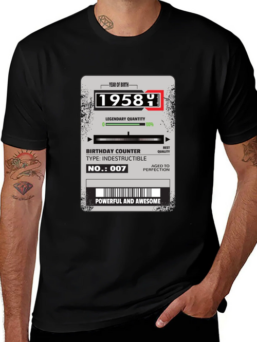 1958 Birthday Year T-Shirt product image 1