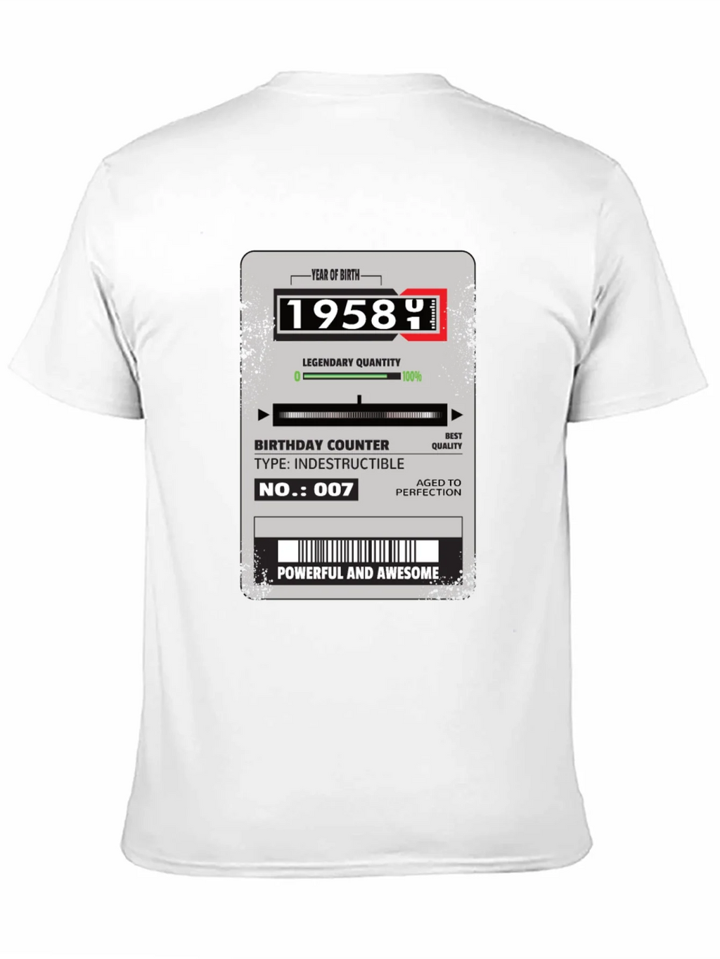 1958 Birthday Year T-Shirt product image 10