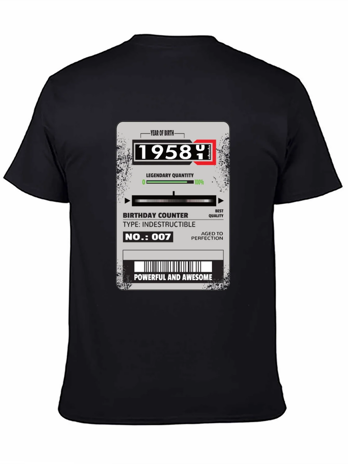 1958 Birthday Year T-Shirt product image 4