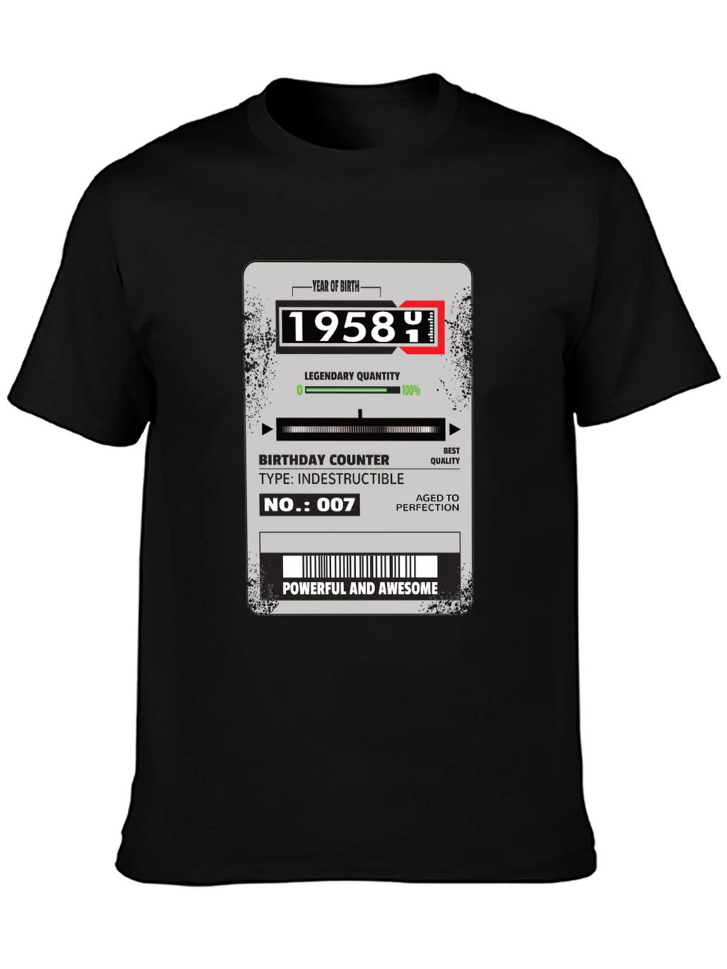 1958 Birthday Year T-Shirt product image 3