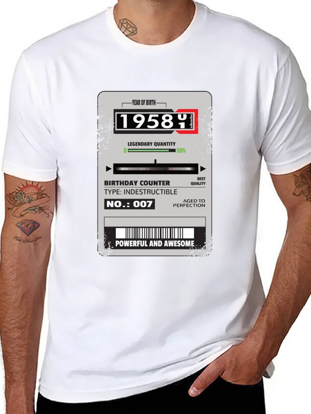 1958 Birthday Year T-Shirt product image 7