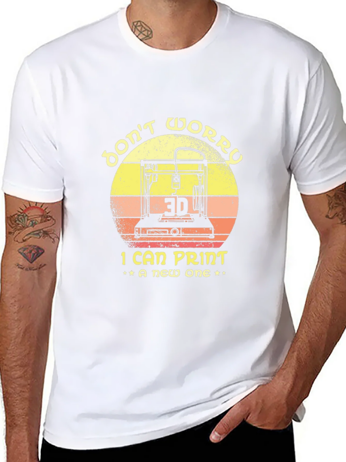 Dont Worry I Can Print A New One 3D Printer T-Shirt product image 7