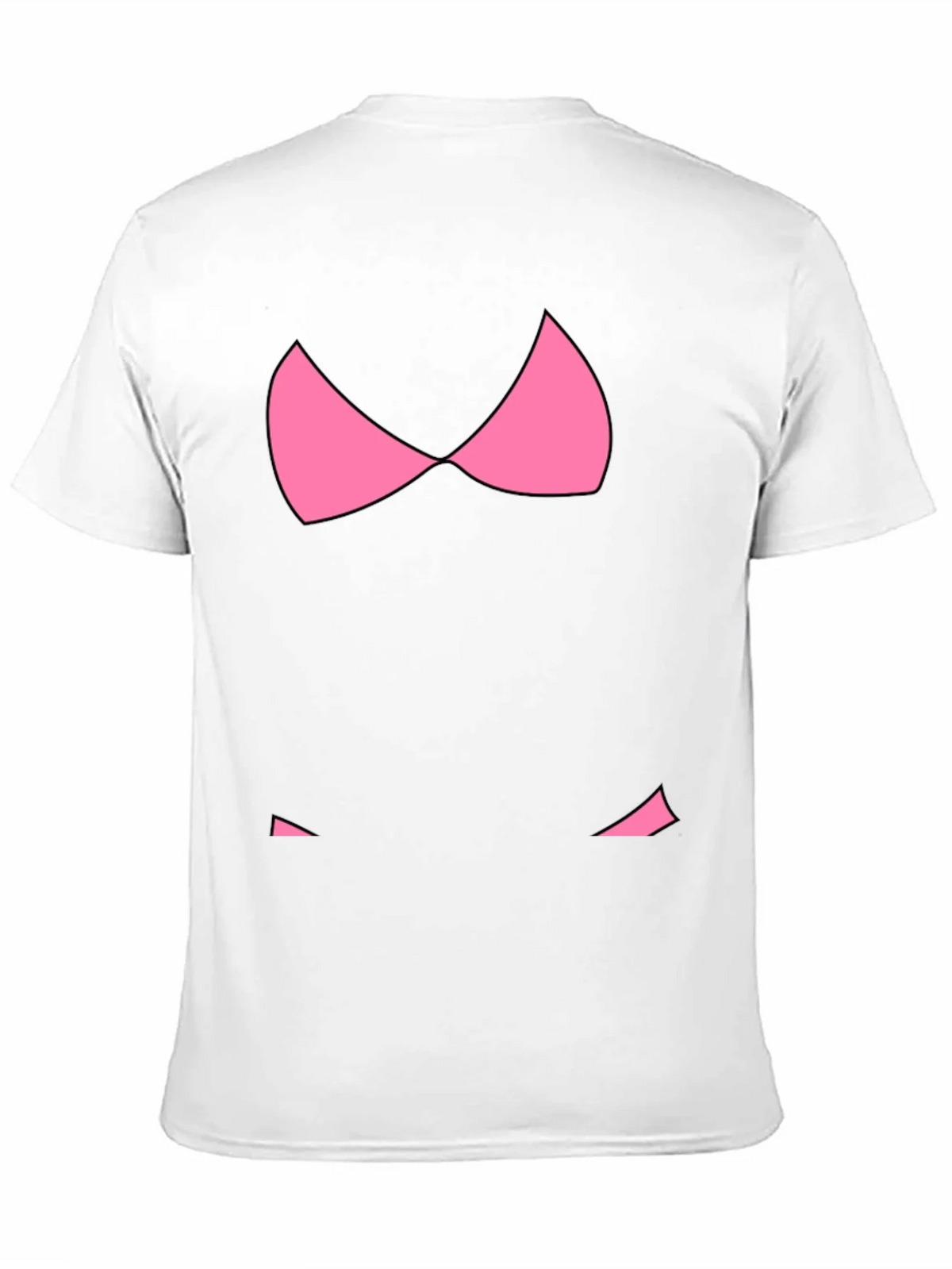 Funny Pink Bikini Top Graphic T-Shirt - Black product image 2