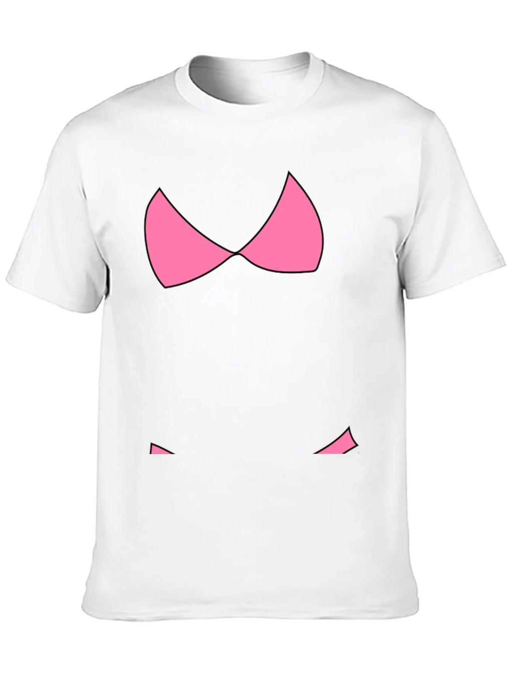Funny Pink Bikini Top Graphic T-Shirt - Black product image 12