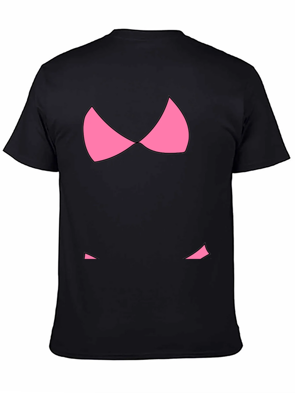 Funny Pink Bikini Top Graphic T-Shirt - Black product image 7