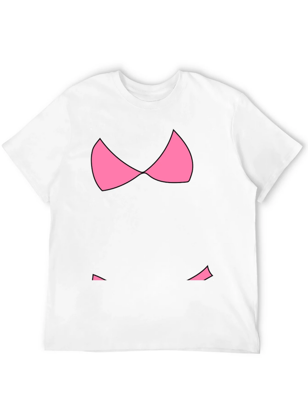 Funny Pink Bikini Top Graphic T-Shirt - Black product image 3