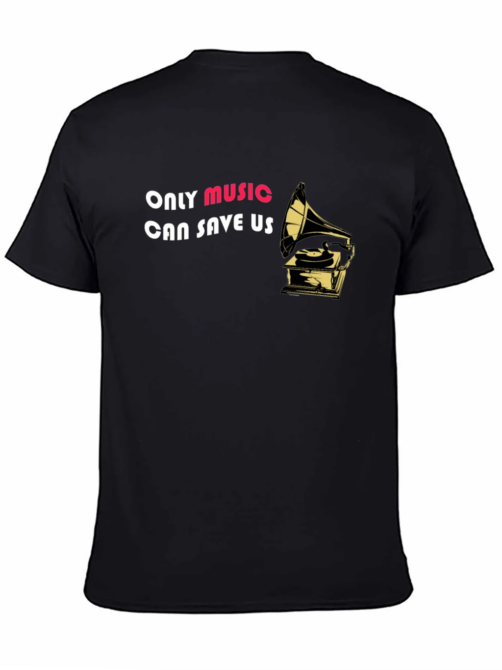 Music Saves Black Graphic Tee product image 4