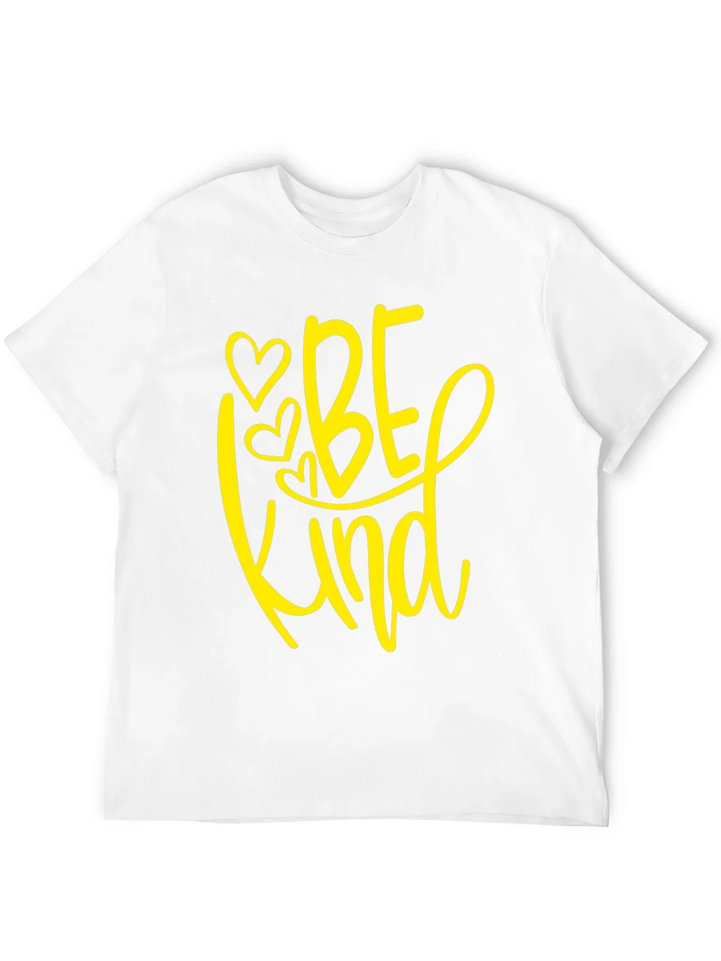 Be Kind T-Shirt - Black Crew Neck Tee with Heart Design product image 11