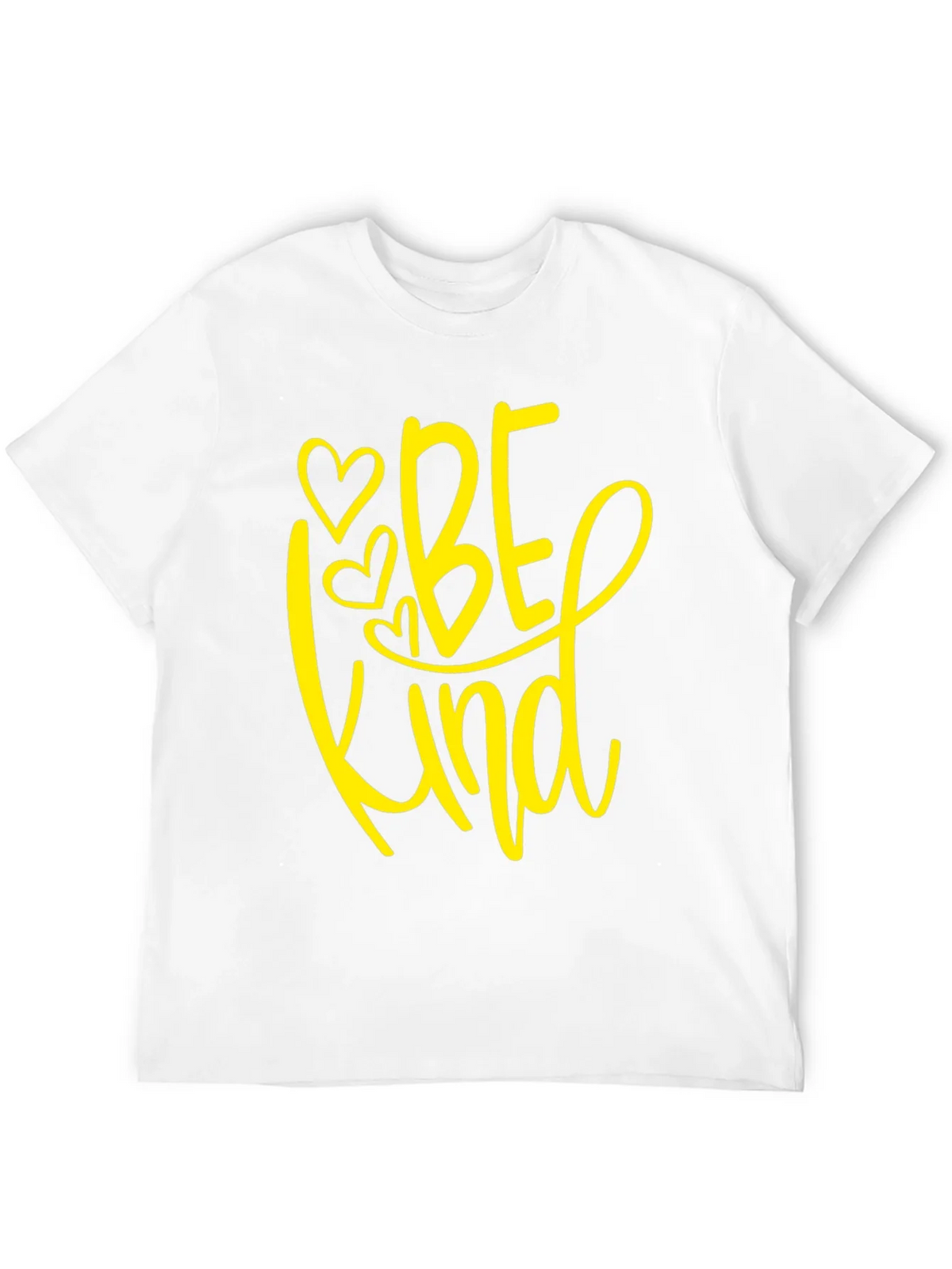 Be Kind T-Shirt - Black Crew Neck Tee with Heart Design product image 11