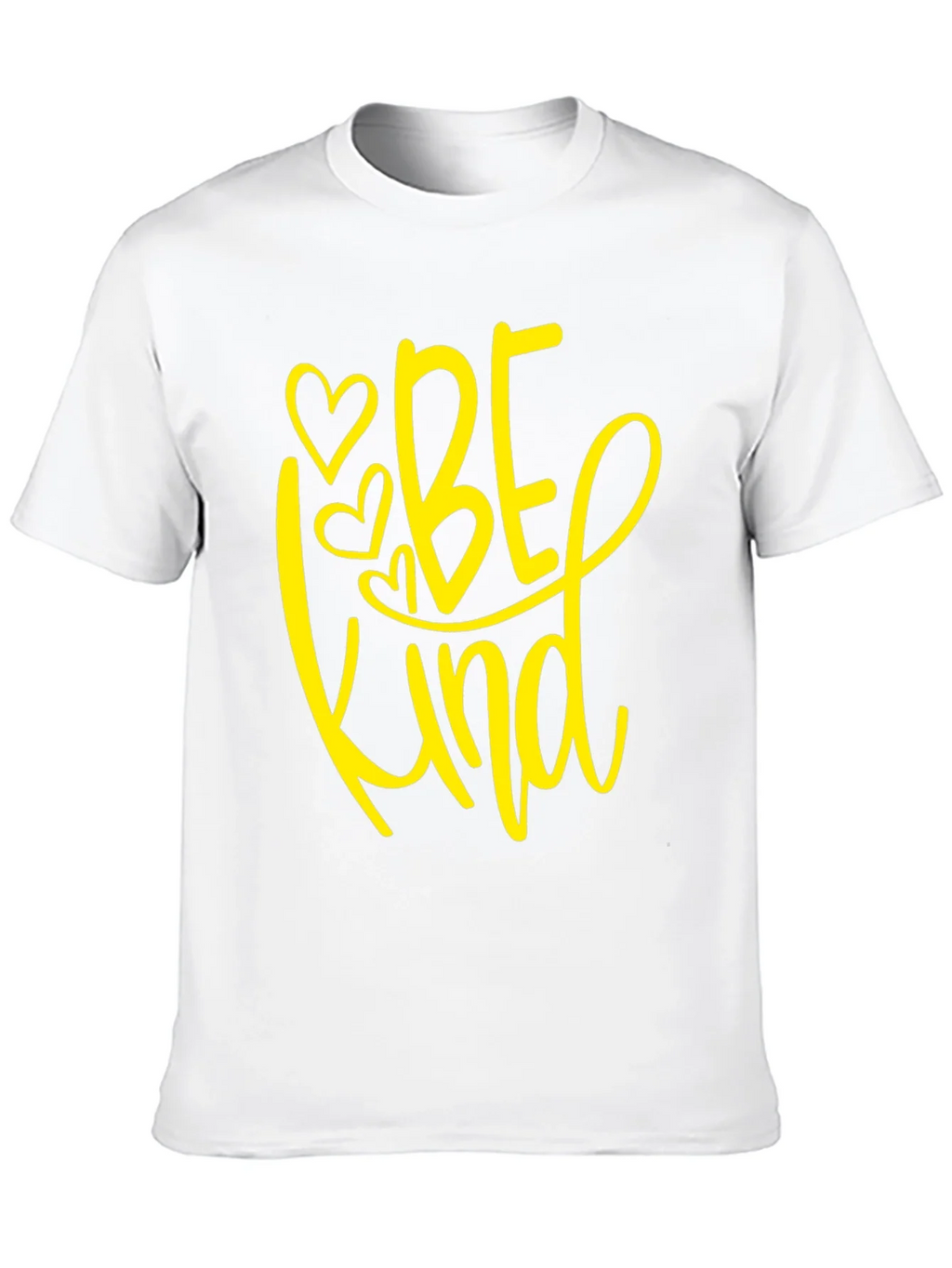 Be Kind T-Shirt - Black Crew Neck Tee with Heart Design product image 9
