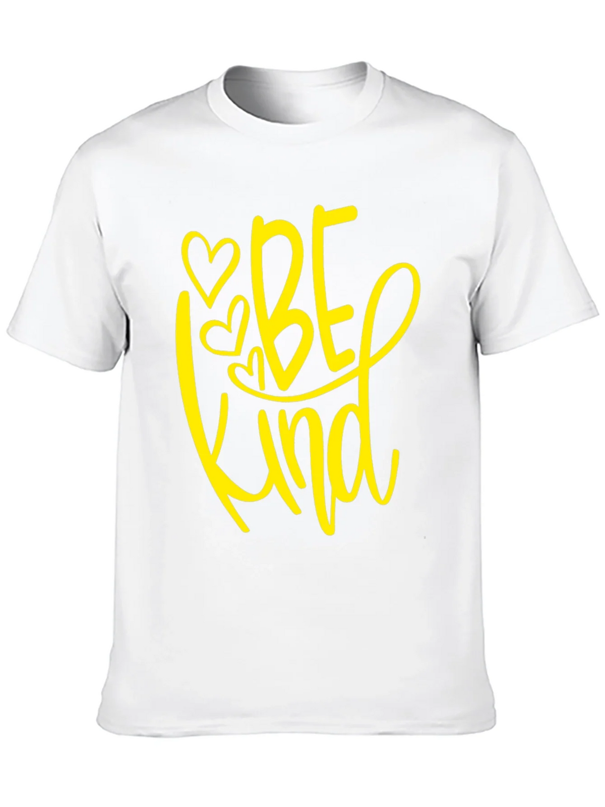 Be Kind T-Shirt - Black Crew Neck Tee with Heart Design product image 9