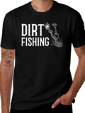 Dirt Fishing Graphic T-Shirt - Metal Detecting Hobby Tee product image 1