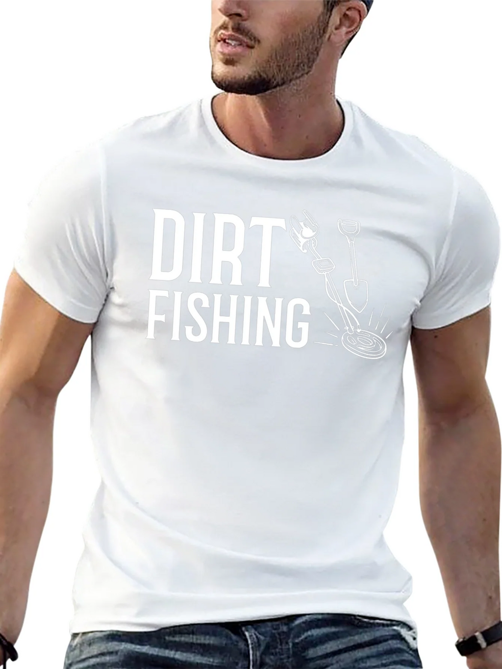 Dirt Fishing Graphic T-Shirt - Metal Detecting Hobby Tee product image 12