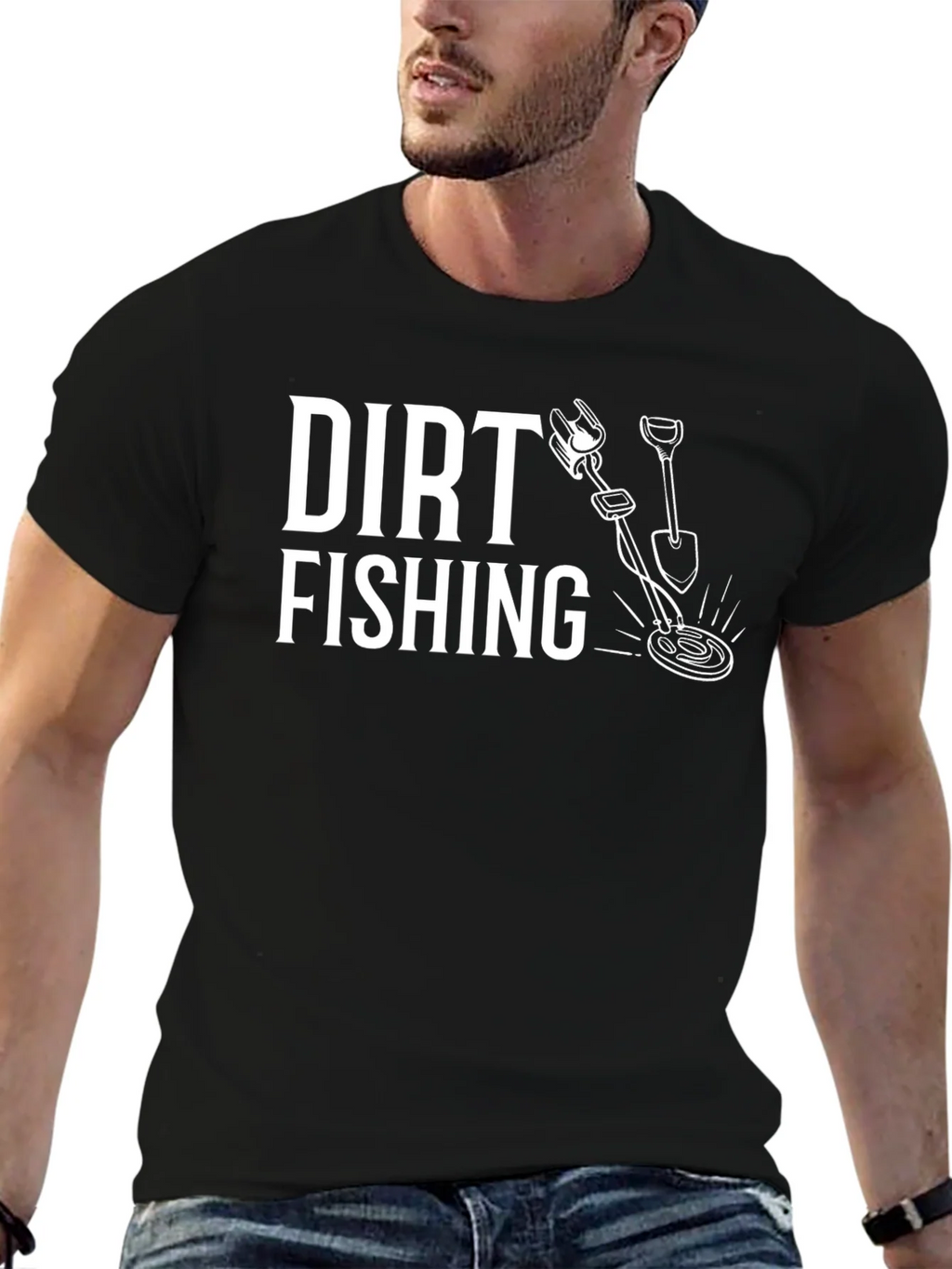 Dirt Fishing Graphic T-Shirt - Metal Detecting Hobby Tee product image 6