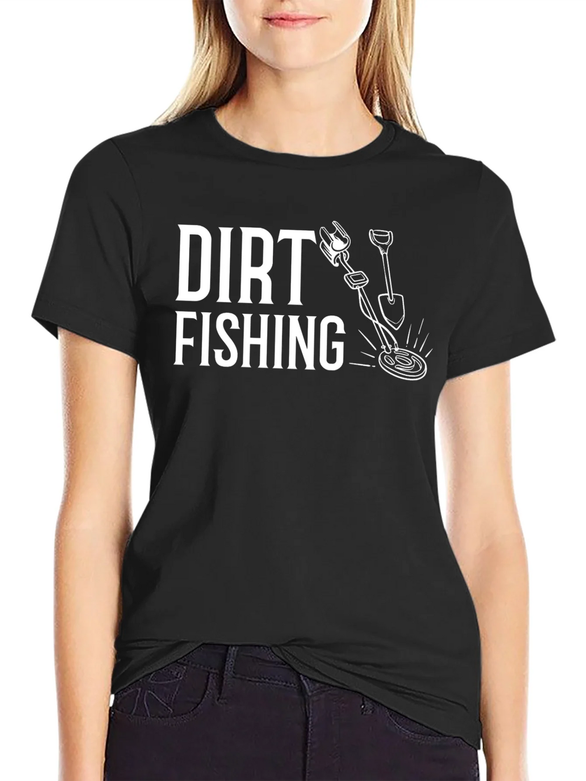 Dirt Fishing Graphic T-Shirt - Metal Detecting Hobby Tee product image 2
