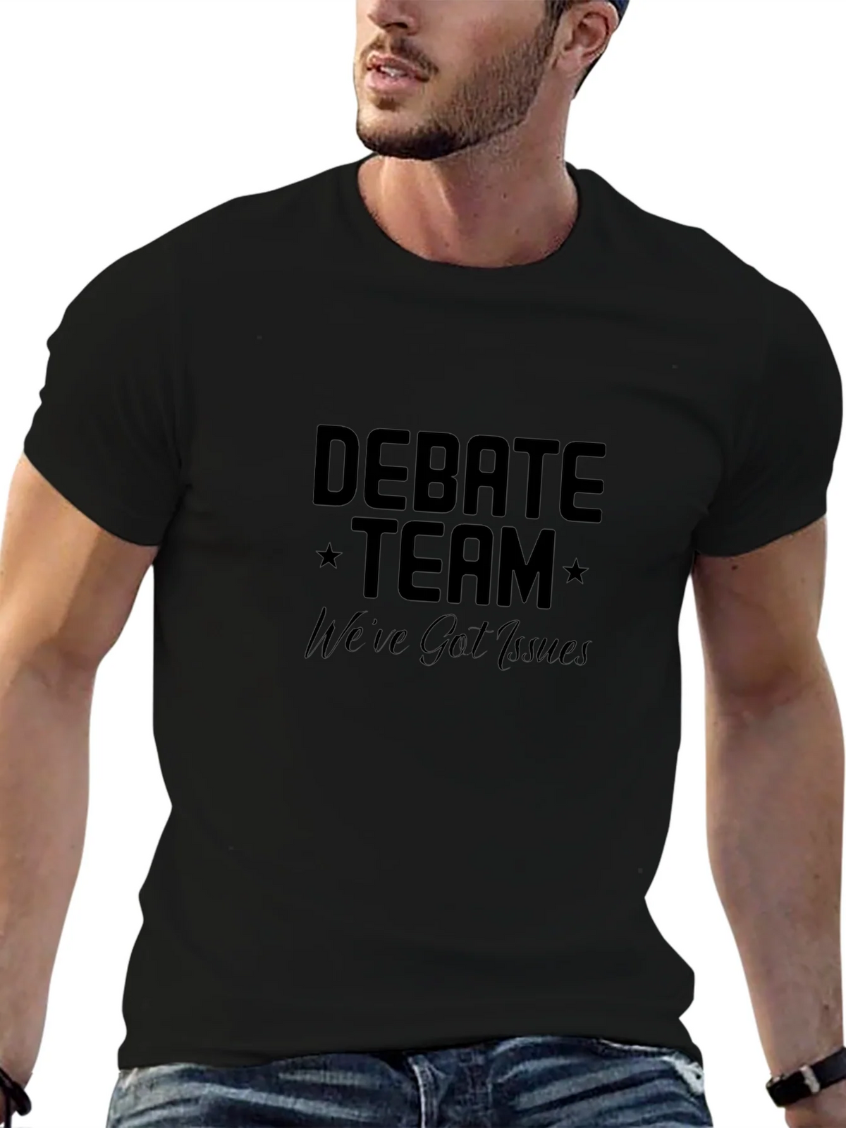 Debate Team Issues Black T-Shirt product image 9