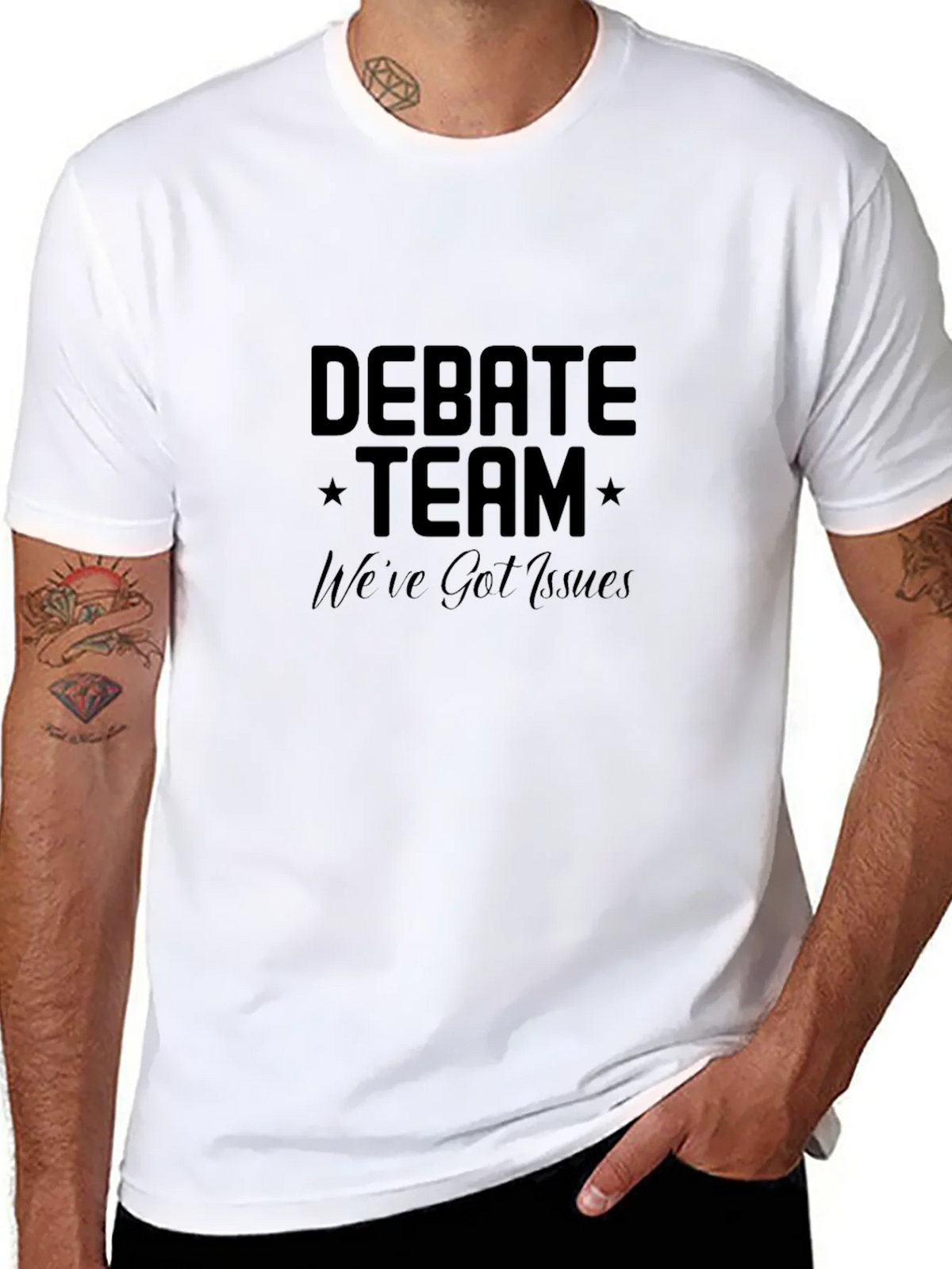 Debate Team Issues Black T-Shirt product image 10
