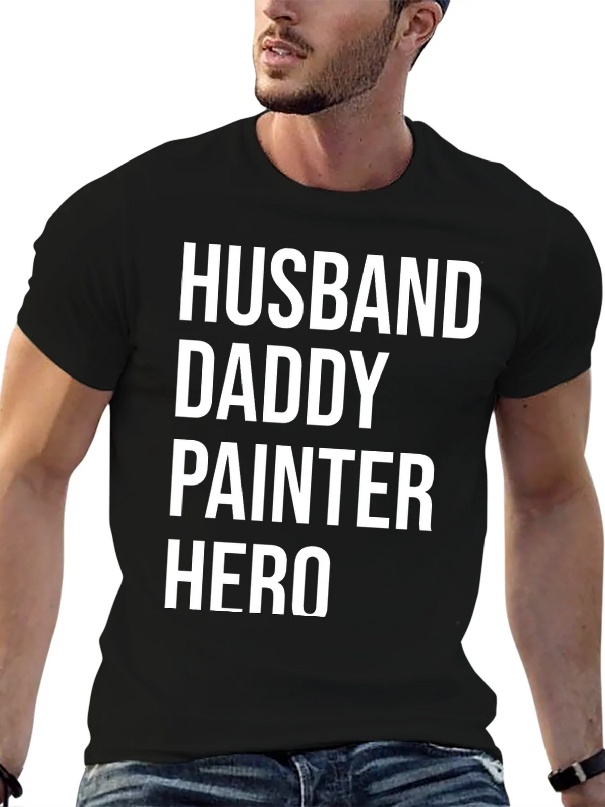 Husband Daddy Painter Hero T-Shirt product image 6
