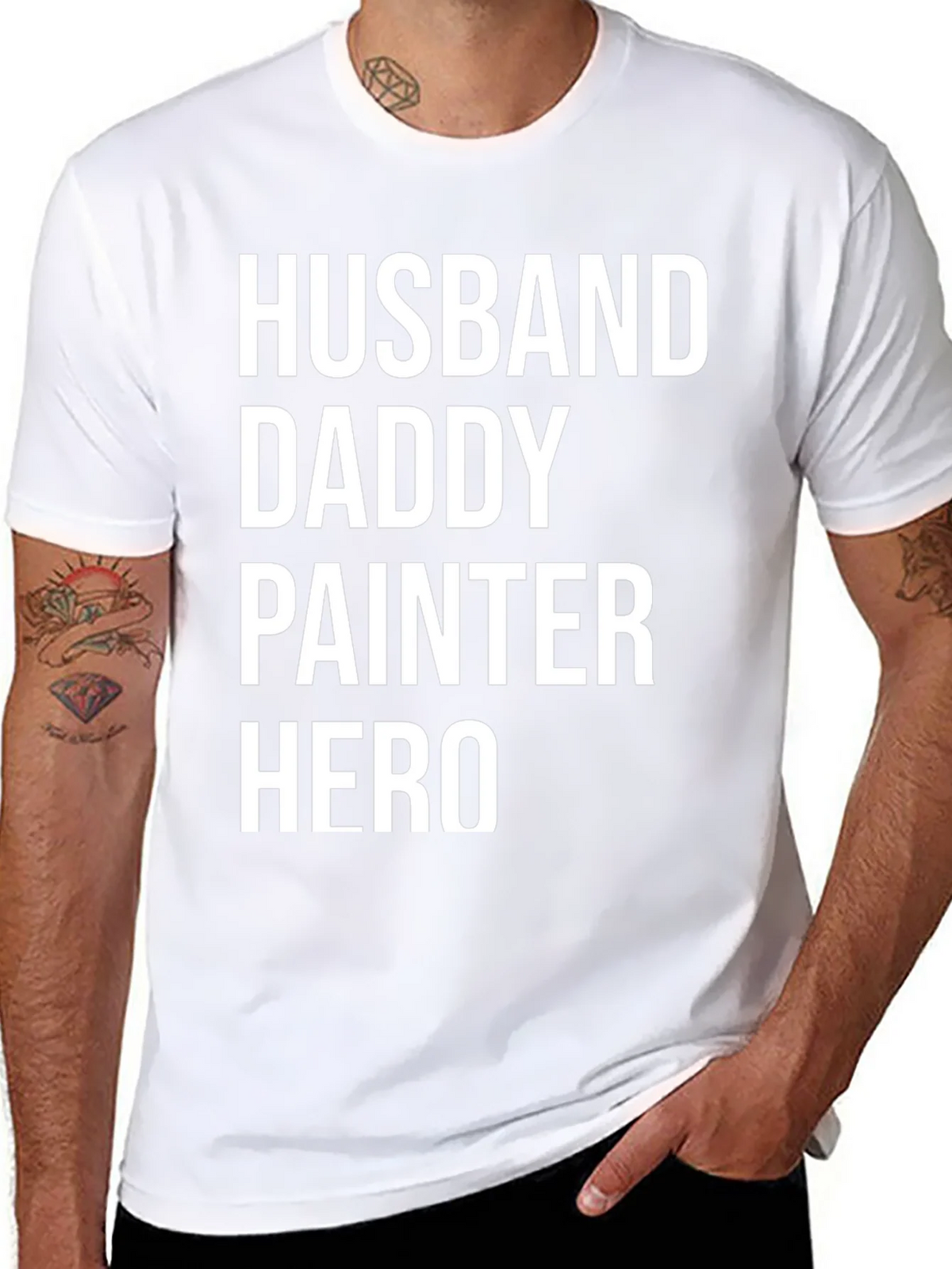 Husband Daddy Painter Hero T-Shirt product image 7