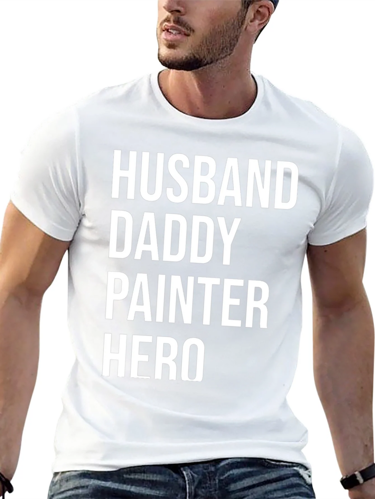 Husband Daddy Painter Hero T-Shirt product image 12