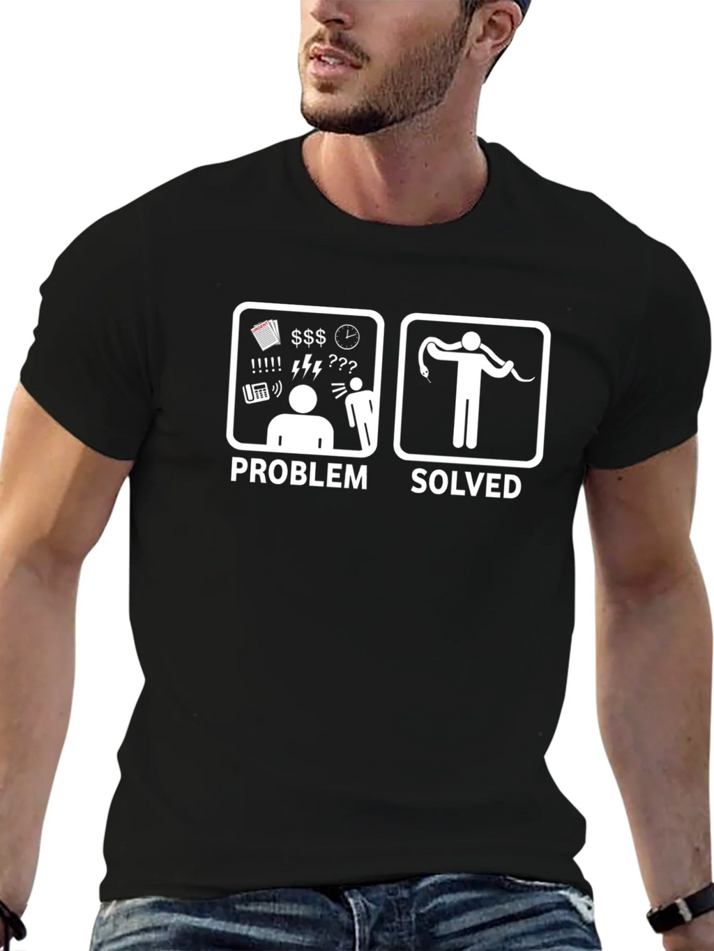 Problem Solved Snake Lover T-Shirt product image 6
