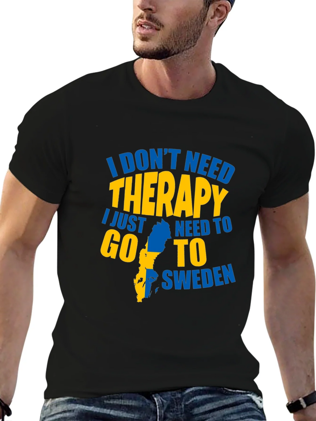 Sweden Therapy Graphic T-Shirt product image 6