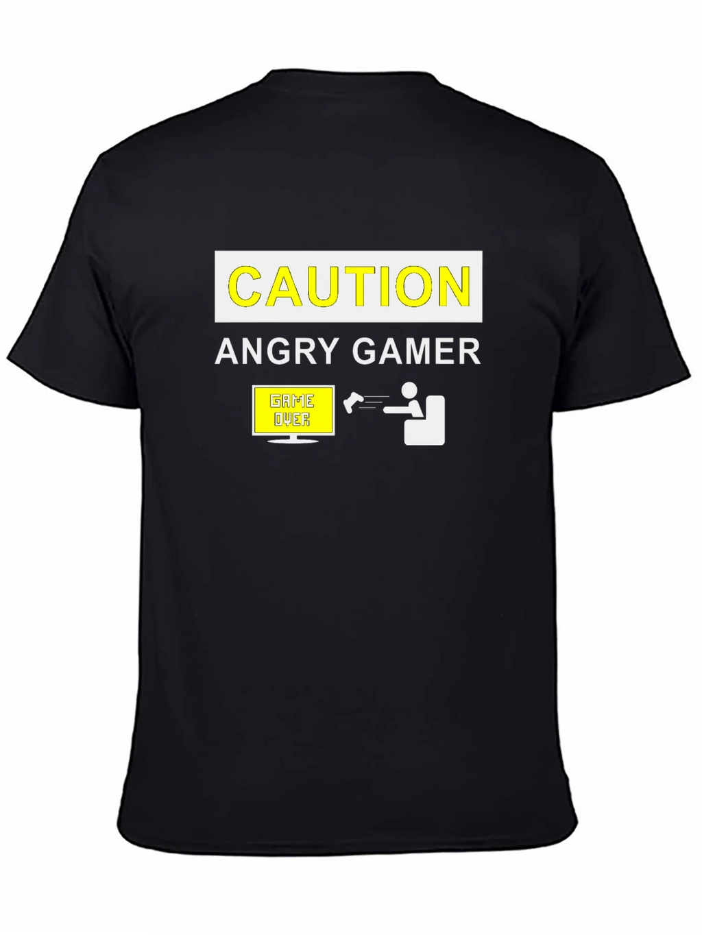 Angry Gamer Caution T-Shirt: Funny Video Game Tee product image 7