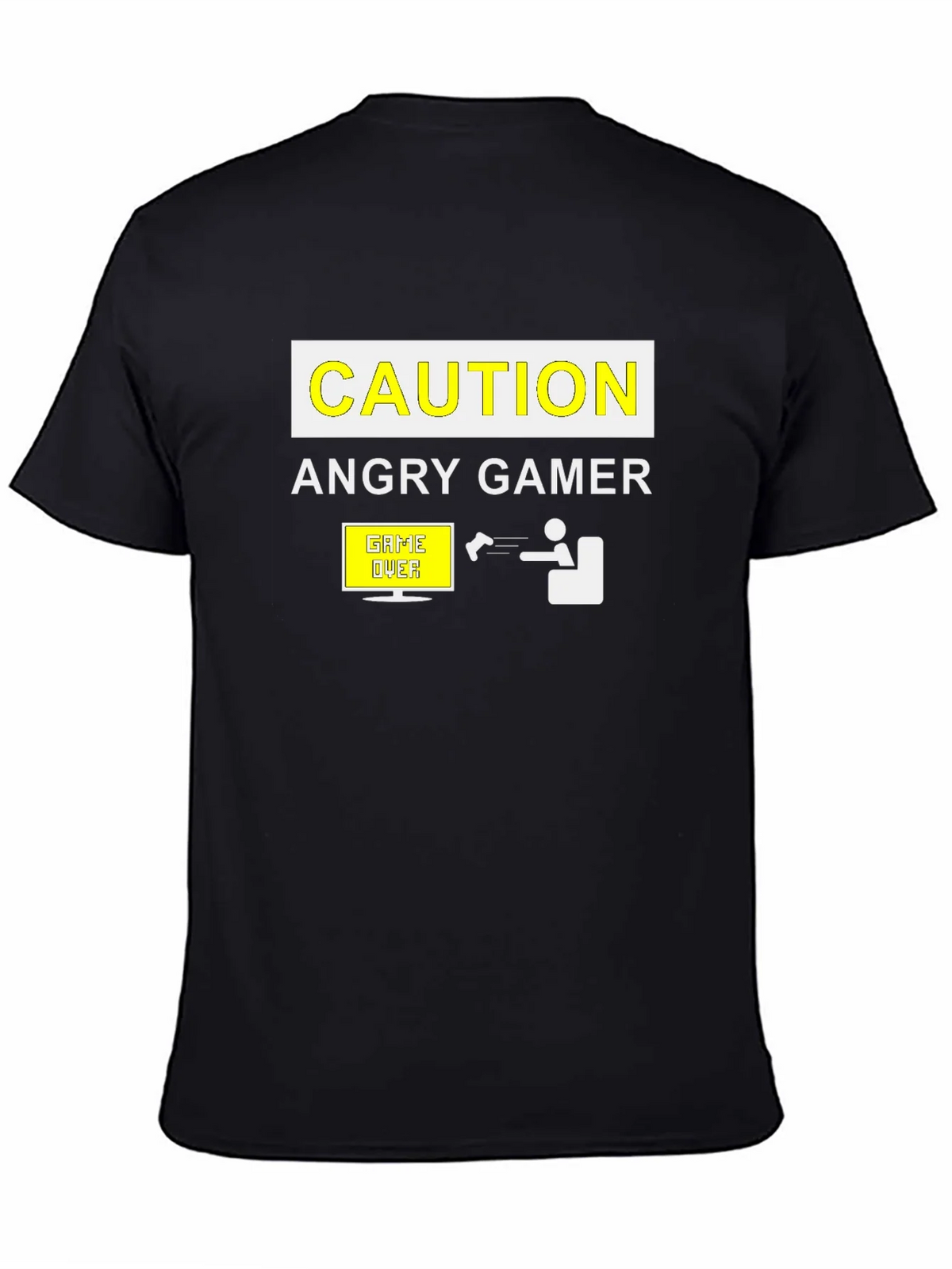 Angry Gamer Caution T-Shirt: Funny Video Game Tee product image 7